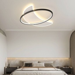 Decoração de teto moderno com luz de lua Lâmpada de teto