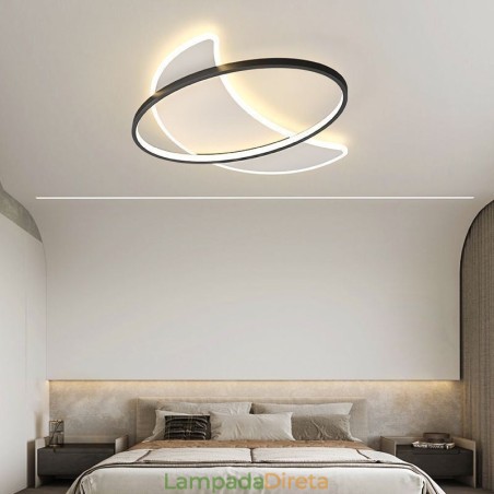 Decoração de teto moderno com luz de lua Lâmpada de teto Decoração de teto moderno com luz de lua Lâmpada de teto