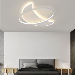 Decoração de teto moderno com luz de lua Lâmpada de teto