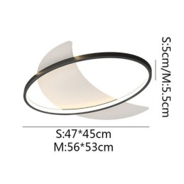 Decoração de teto moderno com luz de lua Lâmpada de teto