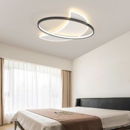 Decoração de teto moderno com luz de lua Lâmpada de teto