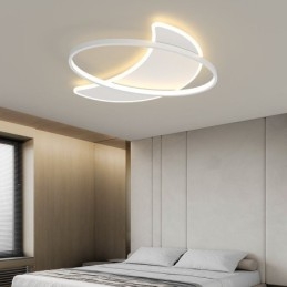 Decoração de teto moderno com luz de lua Lâmpada de teto