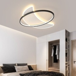 Decoração de teto moderno com luz de lua Lâmpada de teto