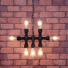 Lustre de metal com pintura vintage