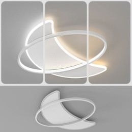 Decoração de teto moderno com luz de lua Lâmpada de teto
