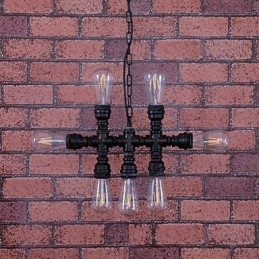 Lustre de metal com pintura vintage