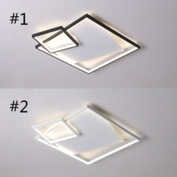 Luminária de teto moderna quadrada, luminárias inteligentes para ambientes internos
