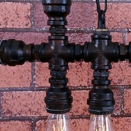 Lustre de metal com pintura vintage