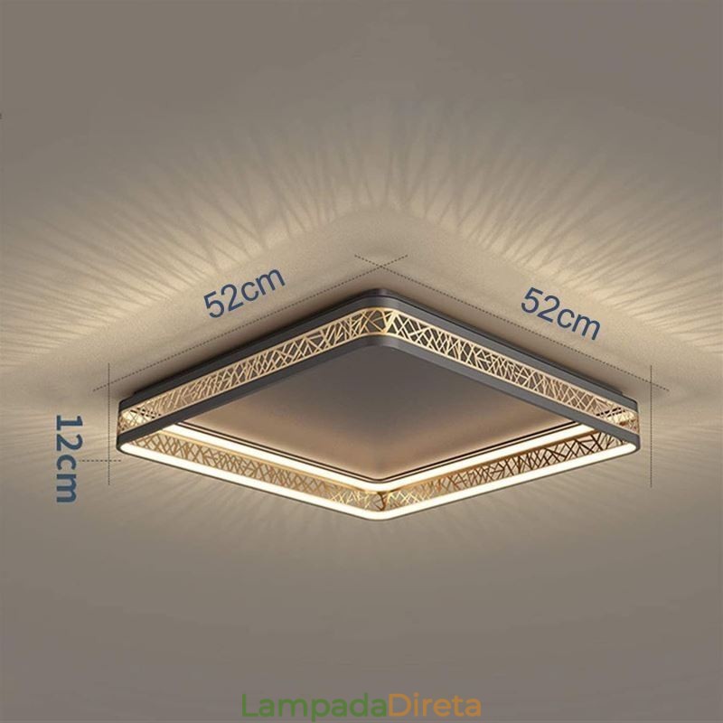 Luminária de teto ninho de pássaro lâmpada quadrada luminárias modernas