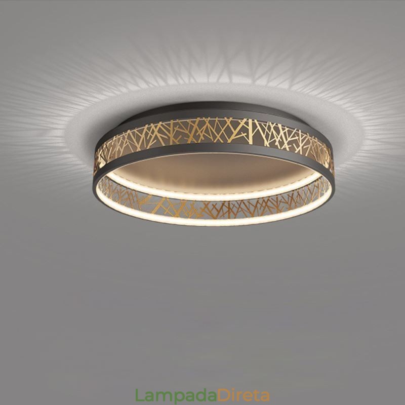 Luminária de teto ninho de pássaro lâmpada redonda luminárias modernas