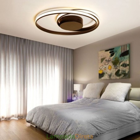 Luzes de teto modernas Lâmpadas redondas duplas Luzes de teto modernas Lâmpadas redondas duplas