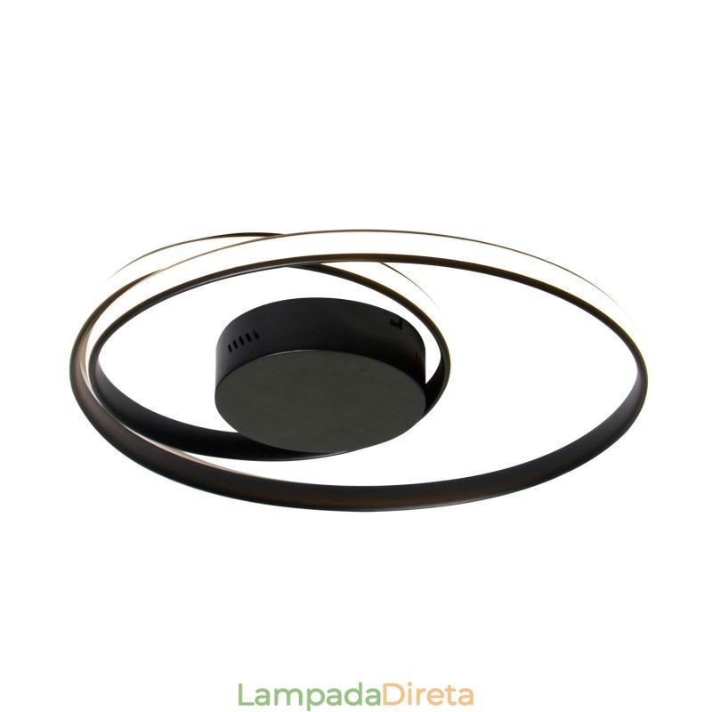 Luzes de teto modernas Lâmpadas redondas duplas