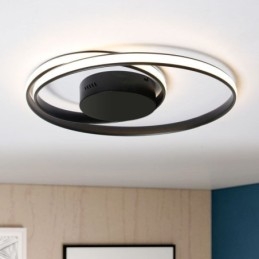 Luzes de teto modernas Lâmpadas redondas duplas