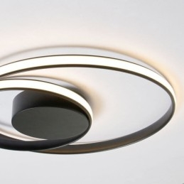 Luzes de teto modernas Lâmpadas redondas duplas