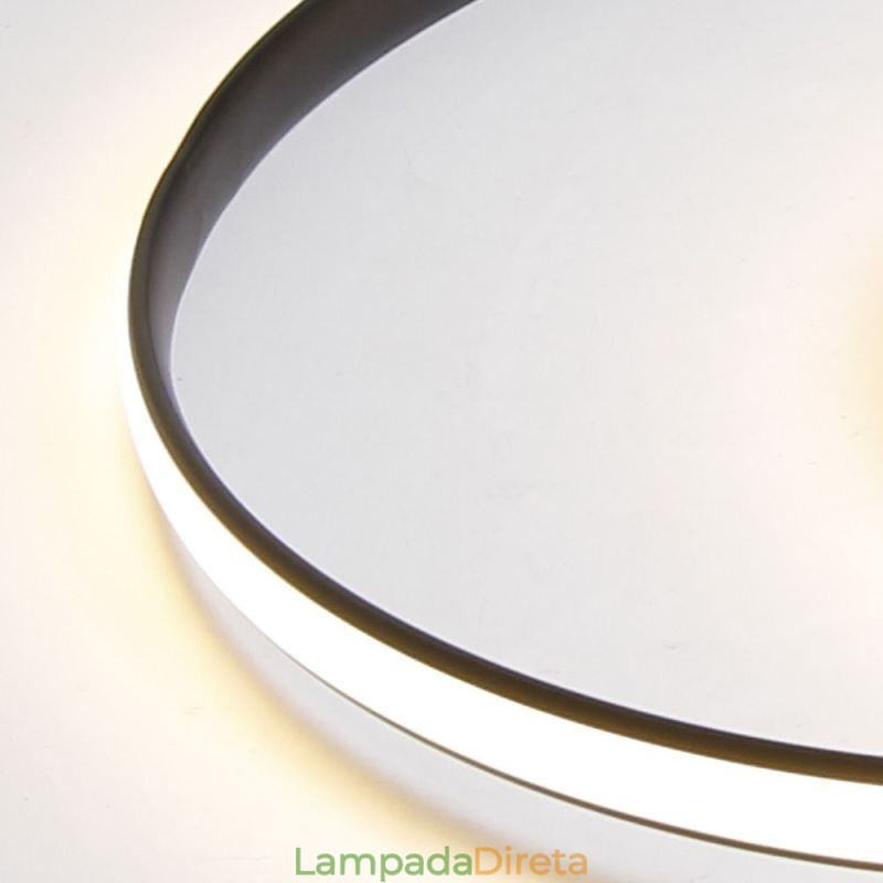 Luzes de teto modernas Lâmpadas redondas duplas