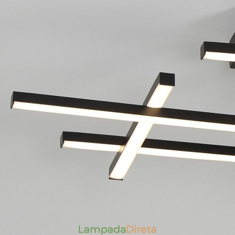 Luminária de teto embutida em alumínio