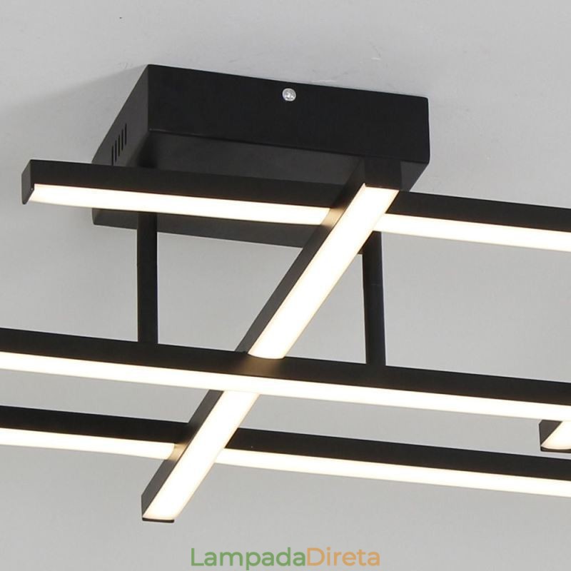 Luminária de teto embutida em alumínio