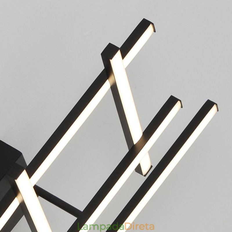 Luminária de teto embutida em alumínio