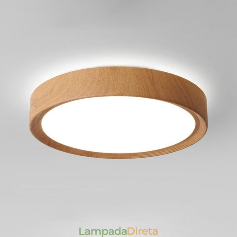 Luzes de teto de madeira Lâmpada de teto japonesa