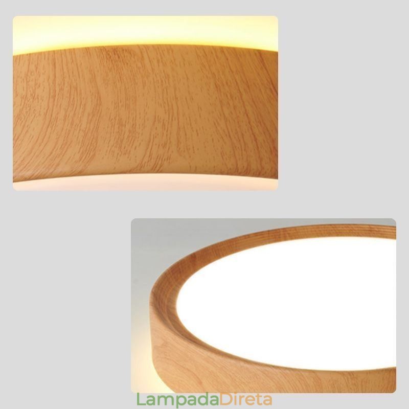 Luzes de teto de madeira Lâmpada de teto japonesa