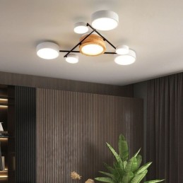Luminária de teto acrílica moderna com formato molecular