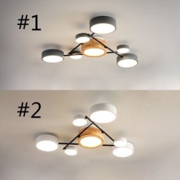 Luminária de teto acrílica moderna com formato molecular