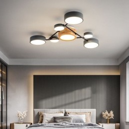 Luminária de teto acrílica moderna com formato molecular