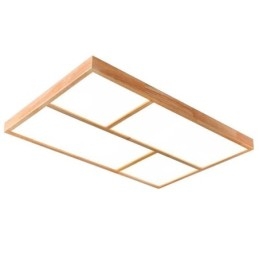 Luminária de teto moderna estilo minimalista de madeira embutida luminária de teto