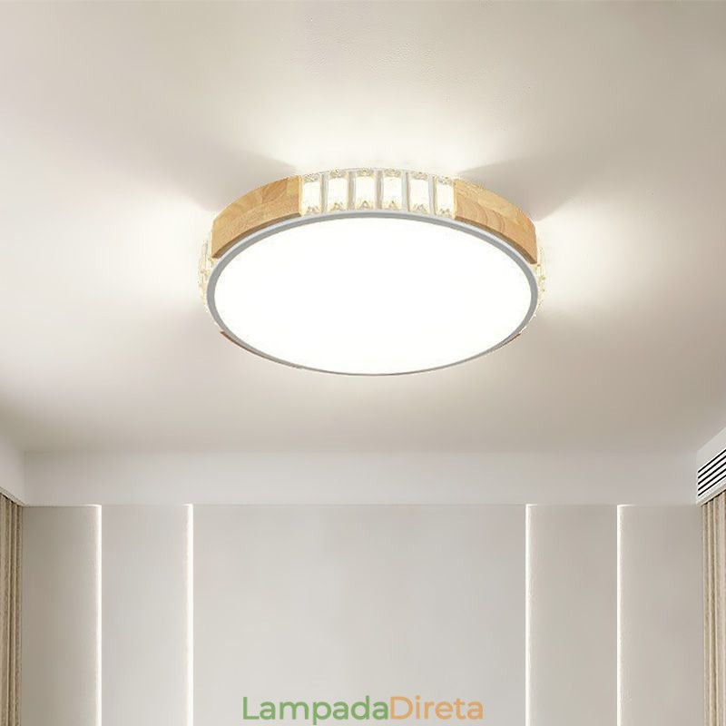 Luminária de teto japonesa minimalista embutida