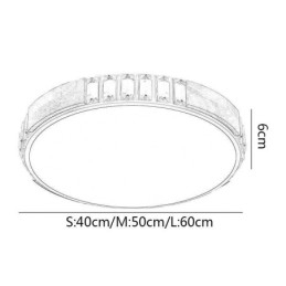 Luminária de teto japonesa minimalista embutida