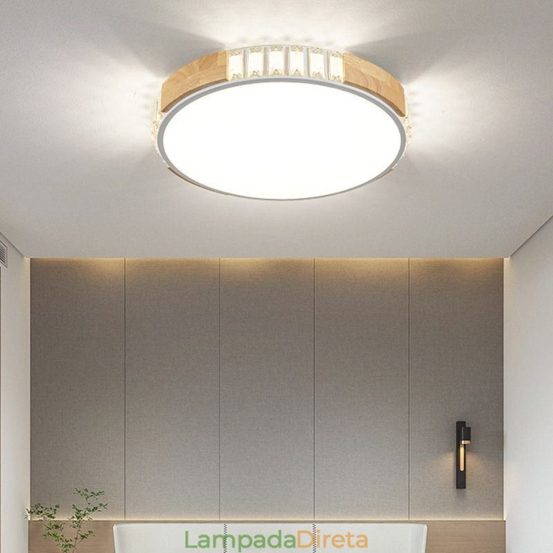 Luminária de teto japonesa minimalista embutida