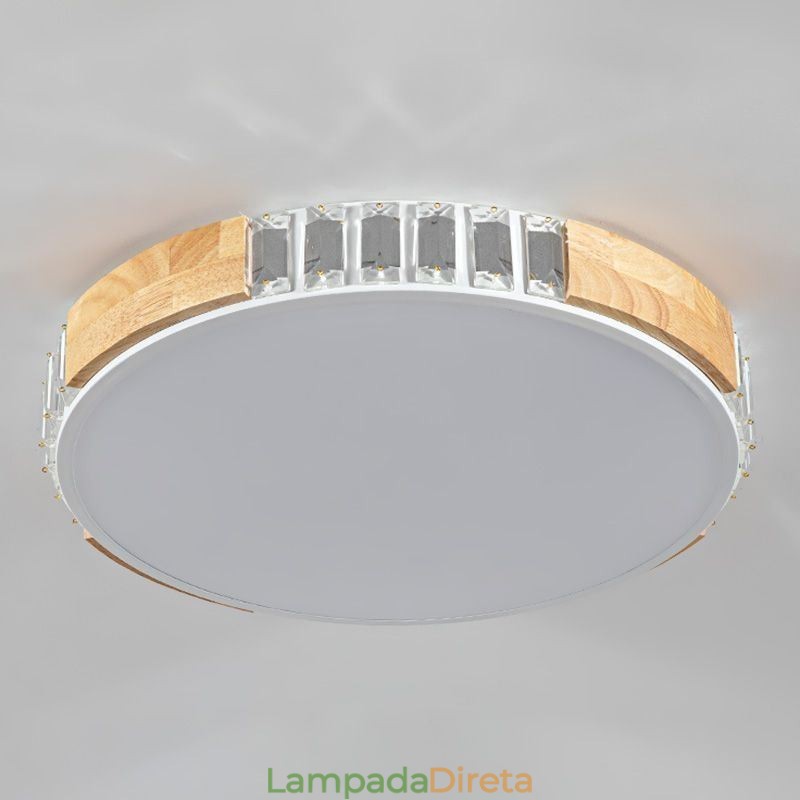 Luminária de teto japonesa minimalista embutida