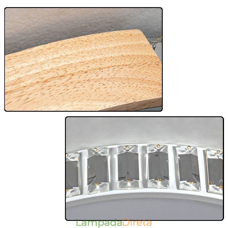 Luminária de teto japonesa minimalista embutida