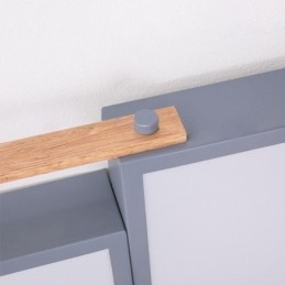 Luminária de teto moderna com emenda retangular