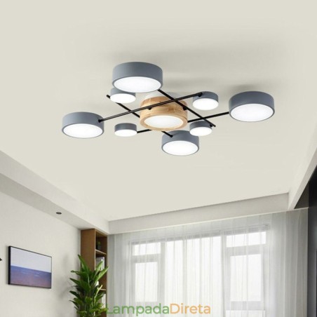 Luminária de teto moderna com emenda de quatro lados Luminária de teto moderna com emenda de quatro lados