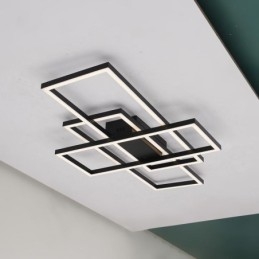 Luminária de teto moderna geométrica quadrada