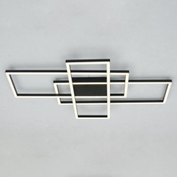 Luminária de teto moderna geométrica quadrada