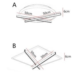 Luminária de teto nórdica com design de relógio de arte e luminária de teto