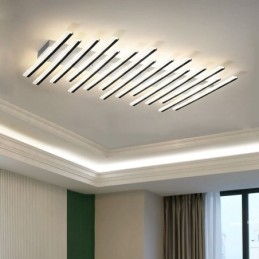 Luminária de teto criativa com teclas de piano