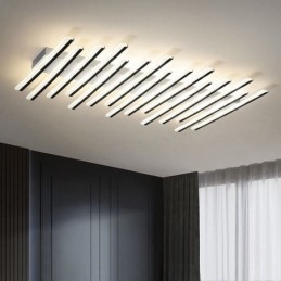 Luminária de teto criativa com teclas de piano