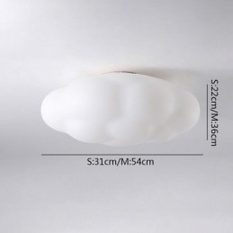 Luminária de teto nórdica em forma de nuvem