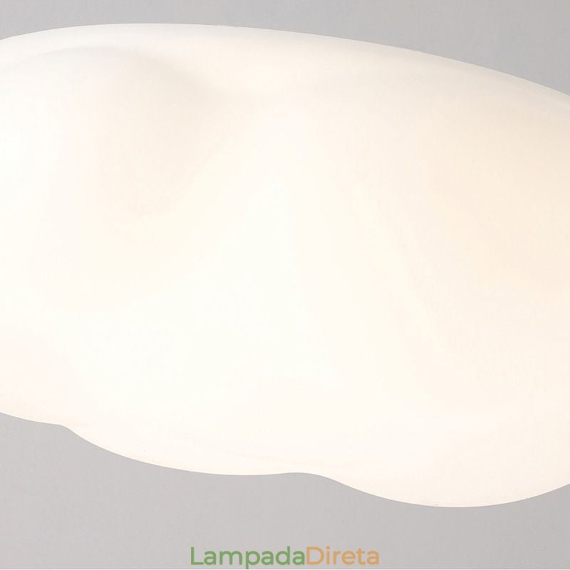 Luminária de teto nórdica em forma de nuvem