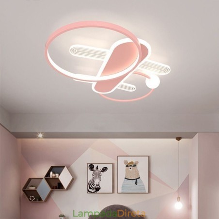 Luminária de teto Cartoon Plane Luz de teto Luminária de teto Cartoon Plane Luz de teto