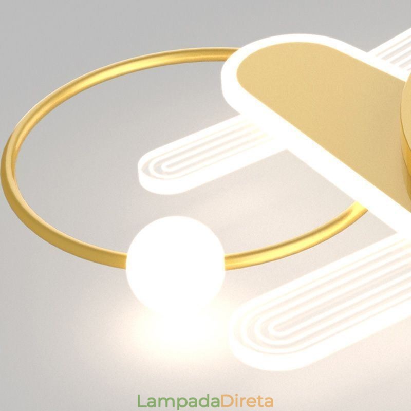 Luminária de teto Cartoon Plane Luz de teto
