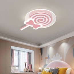 Luminária de teto moderna Lollipop Luz de teto infantil