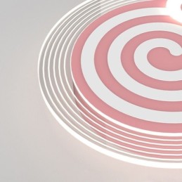 Luminária de teto moderna Lollipop Luz de teto infantil