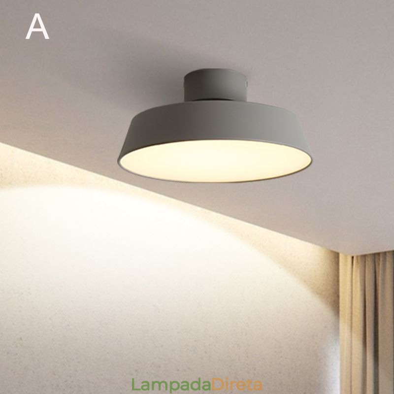 Luminária de teto moderna para varanda Nordic Macaron Ceiling Light