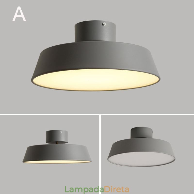 Luminária de teto moderna para varanda Nordic Macaron Ceiling Light