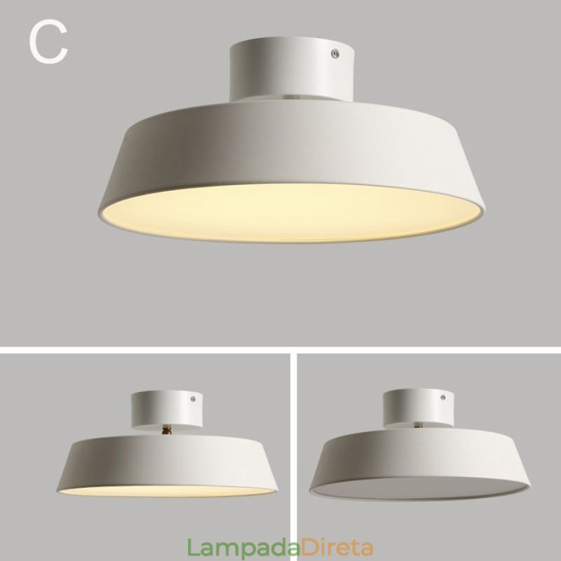 Luminária de teto moderna para varanda Nordic Macaron Ceiling Light
