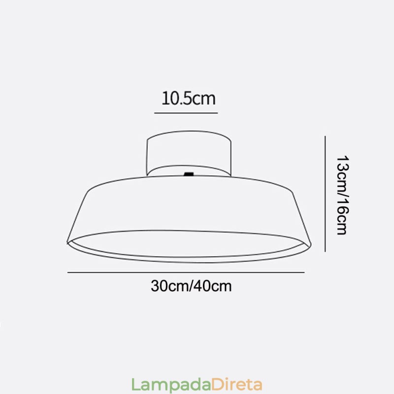 Luminária de teto moderna para varanda Nordic Macaron Ceiling Light